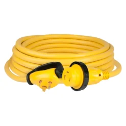 ParkPower® 30SPP.RV - 30' Extension Power Cord With Handle Grip (30A Straight Male X 30A Locking Female)