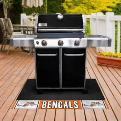 FanMats® 32574 - NFL "Cincinnati Bengals" 26" X 42" Grill Mat With "Running Bengal" Logo -Magma Store 32574 5