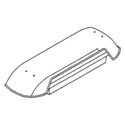 Dometic RV® 9108557285 - 24"L X 6"W Refrigerator Roof Vent Cover