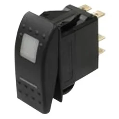 Pollak® - Mom On/Off/Mon On Toggle Switch With White Light/Safety Cover