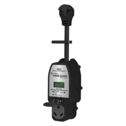 TRC® - 30A Straight Male X 30A Straight Female Surge Protection Dogbone Power Adapter With LCD Display