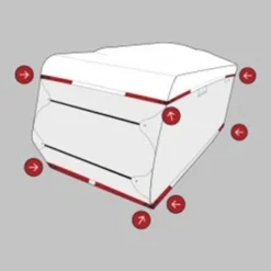 ADCO® 36847 - Designer Series Travel Trailer Cover (Gray With White Roof, Up To 37') -Magma Store 36847 8