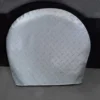 ADCO® 3749 - Diamond Plated Single Axle RV Wheel Cover (Steel, 40"-42"Dia)