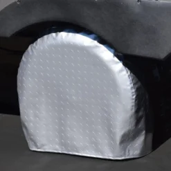 ADCO® 3754 - Diamond Plated Single Axle RV Wheel Cover (Steel, 24"-26"Dia) -Magma Store 3754 2