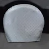 ADCO® 3755 - Diamond Plated Single Axle RV Wheel Cover (Steel, 18"-22"Dia)