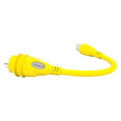 Furrion® 2021123905 - 15 A Female To 30 A Male Yellow Pigtail Adapter With LED Indicator