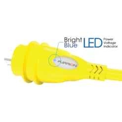 Furrion® 2021123905 - 15 A Female To 30 A Male Yellow Pigtail Adapter With LED Indicator -Magma Store 381704 3
