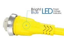 Furrion® 2021123857 - 50 A 125/250 V Female To 50 A 125 V Male Yellow Pigtail Adapter With LED Indicator -Magma Store 381712 4