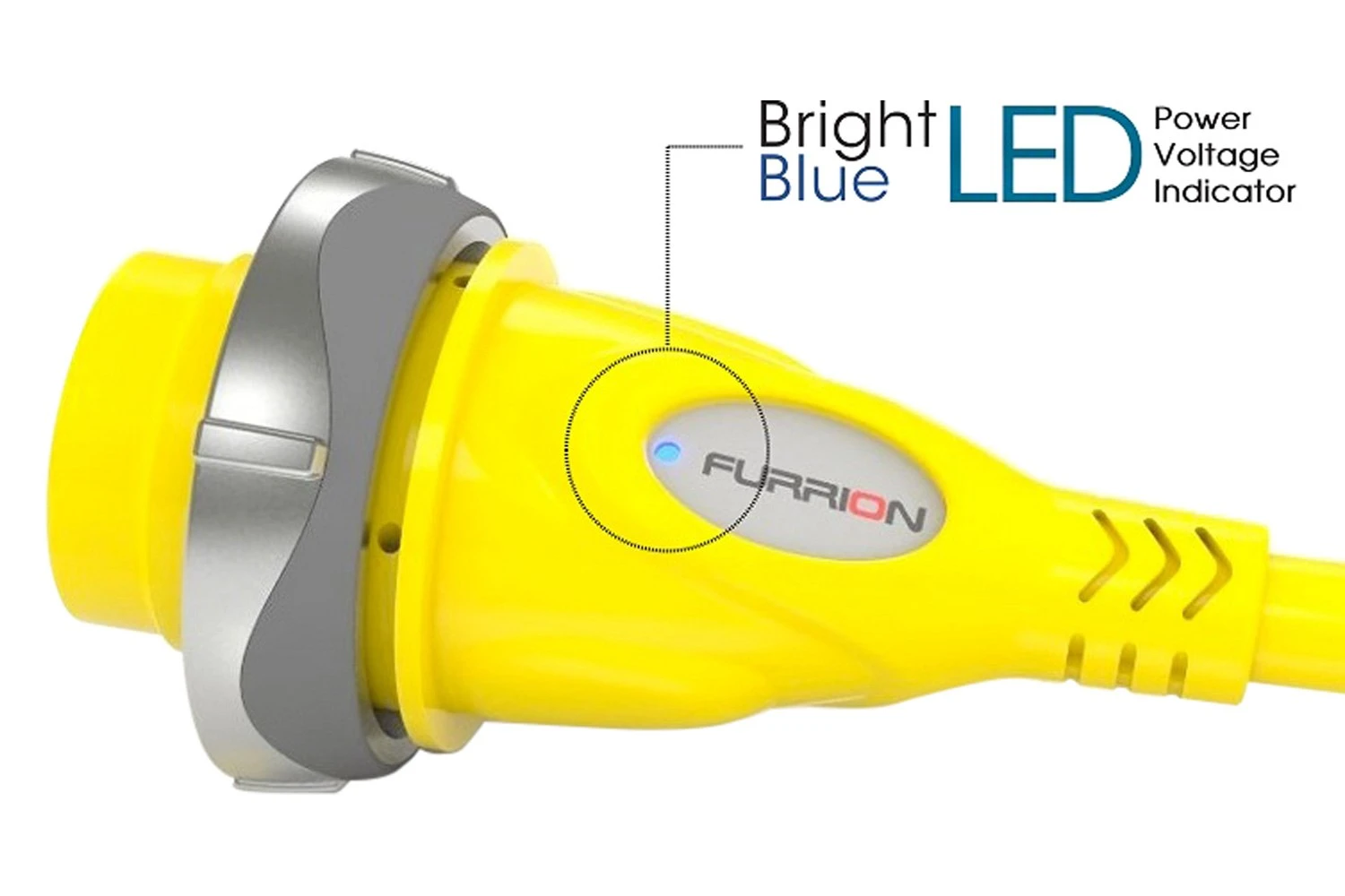 Furrion® 2021123685 - 2 X 30 A Female To 30 A Male Yellow Y-Adapter With LED Indicator 5 Furrion® 2021123685 - 2 X 30 A Female To 30 A Male Yellow Y-Adapter With LED Indicator - Image 5