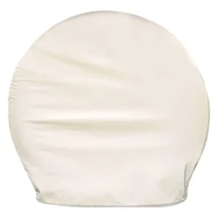 ADCO® 3949 - Ultra Single Axle RV Wheel Covers (Polar White, 40"-42"Dia)