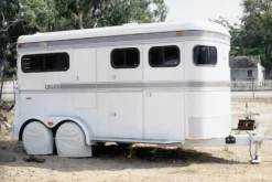 ADCO® 3953 - Ultra Single Axle RV Wheel Covers (Polar White, 27"-29"Dia) -Magma Store 3953 5