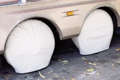 ADCO® 3954 - Ultra Single Axle RV Wheel Covers (Polar White, 24"-26"Dia) -Magma Store 3954 3