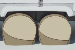 ADCO® 3965 - Designer Series Single Axle RV Wheel Covers (Tan, 18"-22"Dia) -Magma Store 3965 2 1