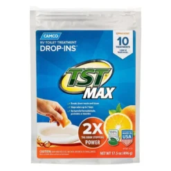 Camco® 41178 - TST MAX Drop-Ins™ 17.5 Oz. Orange Toilet Treatment (10 Pieces) -Magma Store 41178 2