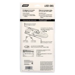 Camco® 41321 - Oblong 320 Lm Surface Mount LED Double Bulbs Overhead Light With Switch (7.0"L X 4.5"W X 1.3"D) -Magma Store 41321 6