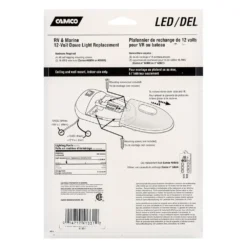 Camco® 41331 - Oblong 160 Lm Surface Mount LED Single Bulb Overhead Light With Switch (7.0"L X 2.0"W X 1.3"D) -Magma Store 41331 6 1