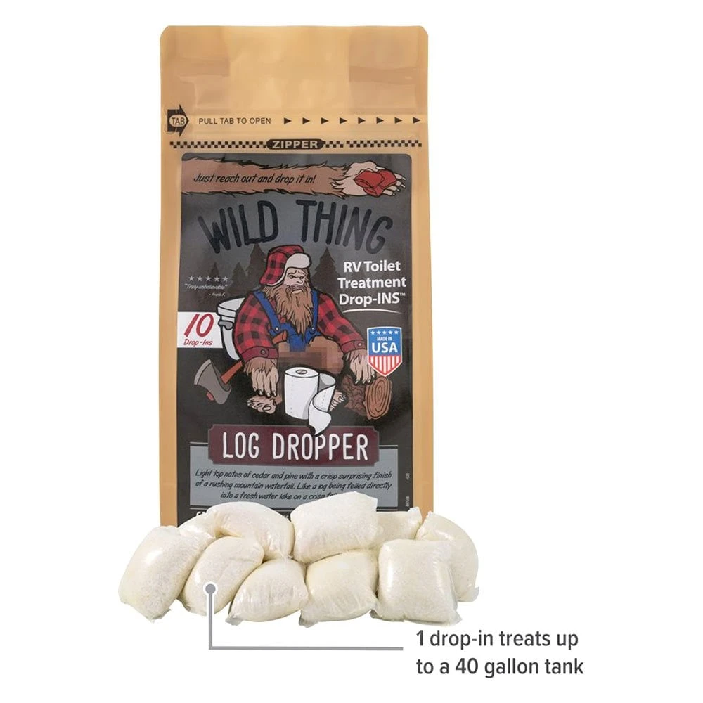 Camco® 41471 - Drop-Ins™ 17.5 Oz. Log Dropper Wild Thing Toilet Treatment (10 Pieces) 4 Camco® 41471 - Drop-Ins™ 17.5 Oz. Log Dropper Wild Thing Toilet Treatment (10 Pieces) - Image 4