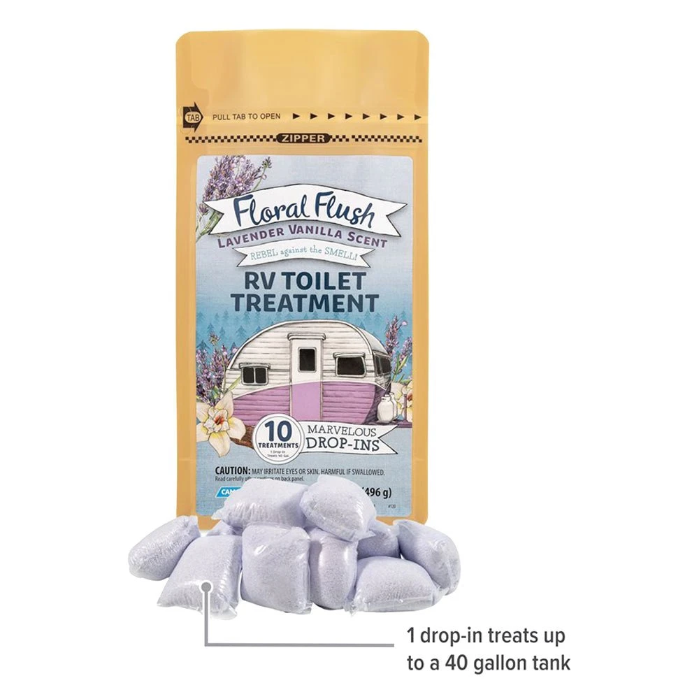 Camco® 41490 - Drop-Ins™ 17.5 Oz. Lavender Vanilla Floral Flush Toilet Treatment (10 Pieces) 4 Camco® 41490 - Drop-Ins™ 17.5 Oz. Lavender Vanilla Floral Flush Toilet Treatment (10 Pieces) - Image 4