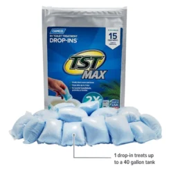 Camco® 41614 - TST MAX Drop-Ins™ 25.25 Oz. Ocean Breeze Toilet Treatment (15 Pieces) -Magma Store 41614 2