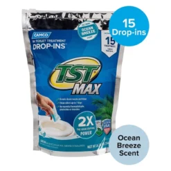 Camco® 41614 - TST MAX Drop-Ins™ 25.25 Oz. Ocean Breeze Toilet Treatment (15 Pieces) -Magma Store 41614 4