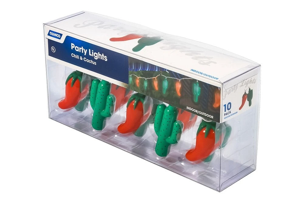 Camco® - 8' Chili And Cactus 10 Party Lights 2 Camco® - 8' Chili And Cactus 10 Party Lights - Image 2