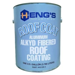 Heng's® 43032 - 32 Oz. Fibered Metal Silver Roof Coating