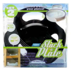 Camco® 43605 - Black Plastic Stack-A-Plate™ Stand Set -Magma Store 43605 8 1