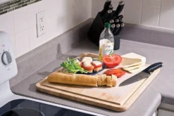 Camco® - Wood 4-Burner Stove Top Cutting Board -Magma Store 43753 9