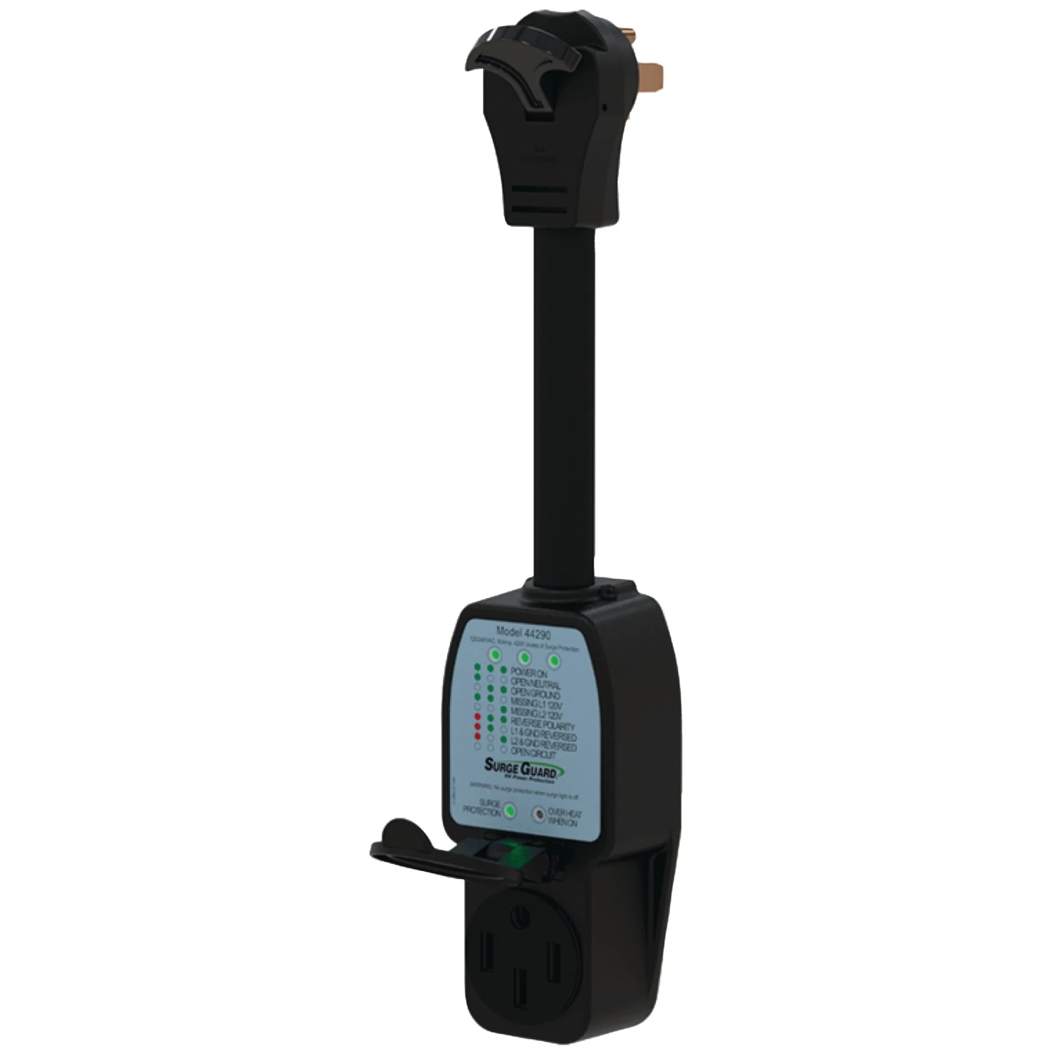 TRC® - Surge Guard™ 50A Straight Male X 50A Straight Female Surge Protection Dogbone Power Adapter With Handle Grip 1 TRC® - Surge Guard™ 50A Straight Male X 50A Straight Female Surge Protection Dogbone Power Adapter With Handle Grip