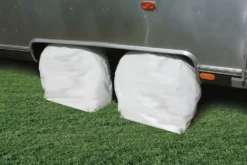 Camco® 45321 - Single Axle RV Wheel Covers (Arctic White, 24"-26"Dia) -Magma Store 45321 2 1