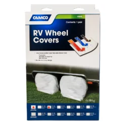 Camco® 45322 - Single Axle RV Wheel Covers (Arctic White, 27"-29"Dia) -Magma Store 45322 6