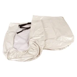 Camco® 45333 - Single Axle RV Wheel Covers (Colonial White, 30"-32"Dia)