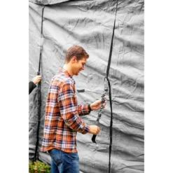 Camco® 45740 - UltraGuard™ Class C Motorhome Cover (Gray, Up To 22') -Magma Store 45743 4 5