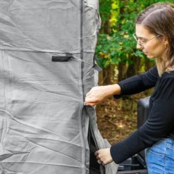 Camco® 45773 - UltraGuard™ Truck Camper Cover (Gray, Up To 19'8") -Magma Store 45770 3 2