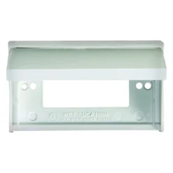 JR Products® 47515 - Rectangular Weatherproof GFCI Receptacle Cover