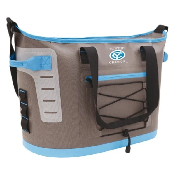 Yachter's Choice® - 30-Can Gray/Blue Shoulder Strap Cooler Tote 1 Yachter's Choice® - 30-Can Gray/Blue Shoulder Strap Cooler Tote