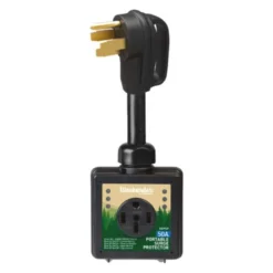 ParkPower® - 50A Straight Male X 50A Straight Female Surge Protection Dogbone Power Adapter With Handle Grip