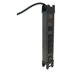 Southwire® - All-Metal Heavy-Duty Magnetic Power Strip With 2.4USB, 5 Outlets & 8' Cord -Magma Store 5127 4