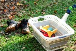 Camco® 51903 - White/Gray Plastic Collapsible Laundry Basket -Magma Store 51903 3