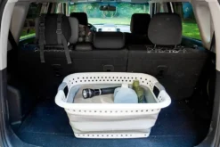 Camco® 51903 - White/Gray Plastic Collapsible Laundry Basket -Magma Store 51903 4