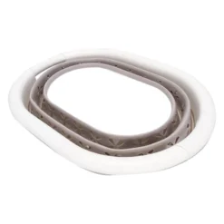 Camco® 51951 - White/Taupe Plastic Collapsible Laundry Basket -Magma Store 51951 3