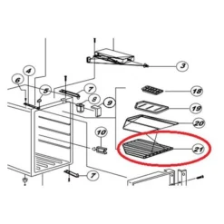 Norcold® - Refrigerator Wire Shelf For Norcold™ DC0751, DC0051, DE0751, DE0251T, EV0051, EV0751 Models