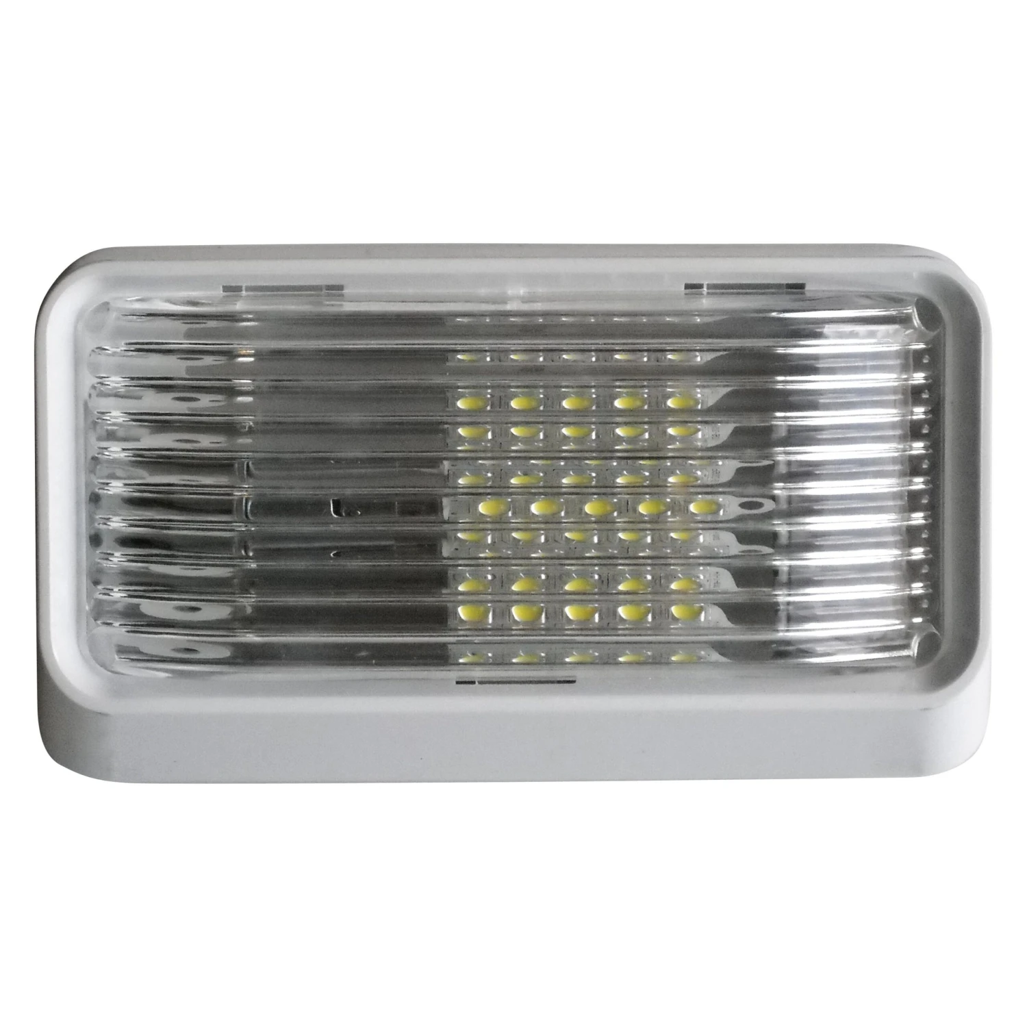 Diamond Group® - Rectangular Clear Lens White Case LED Porch/Utility Light 1 Diamond Group® - Rectangular Clear Lens White Case LED Porch/Utility Light