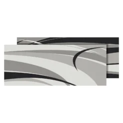 Faulkner® 53020 - Deluxe 8' X 20' Graphic (Black/Gray) Multi-Purpose Mat
