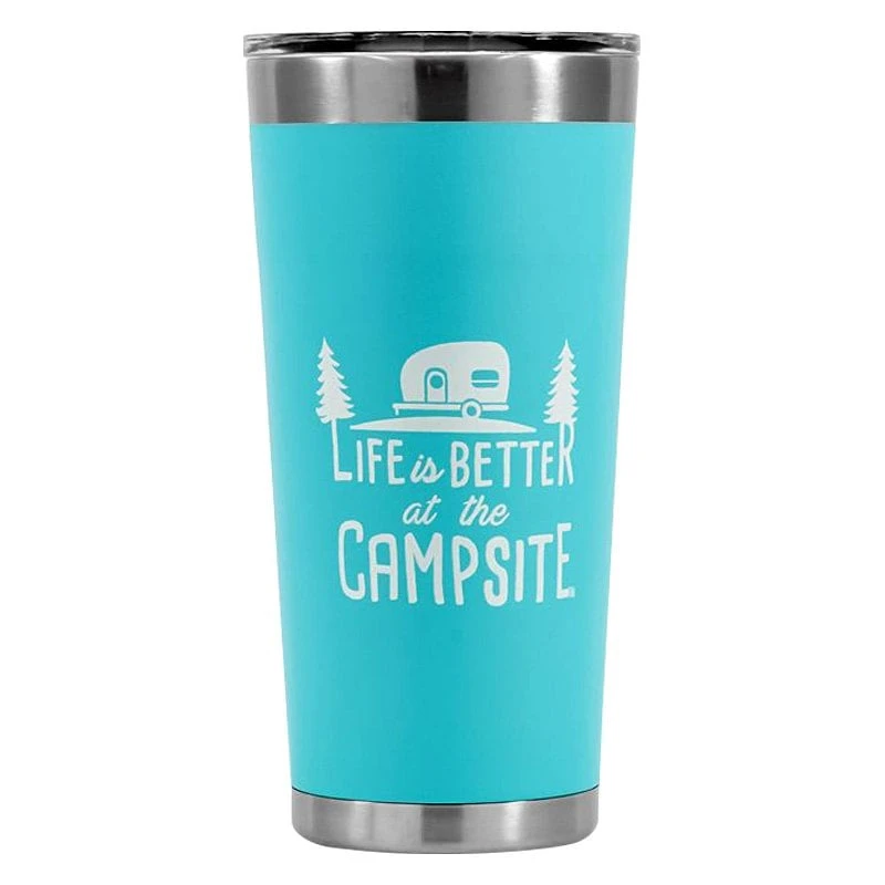 Camco® 53057 - "Life Is Better At The Campsite" 20 Oz. Blue Stainless Steel Thermo Tumbler With "Life Is Better At The Campsite" Logo 1 Camco® 53057 - "Life Is Better At The Campsite" 20 Oz. Blue Stainless Steel Thermo Tumbler With "Life Is Better At The Campsite" Logo