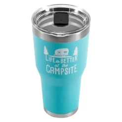 Camco® - "Life Is Better At The Campsite" 30 Oz. Stainless Steel Thermo Tumbler With "Life Is Better At The Campsite" Logo -Magma Store 53058 3