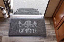 Camco® - Life Is Better At The Campsite™ 15" X 26.5" Gray Scraper Vinyl Door Mat -Magma Store 53200 6