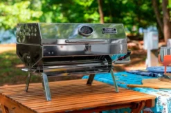 Camco® - RV And Tree Sketch Design Tablecloth With Bench Covers -Magma Store 53380 12