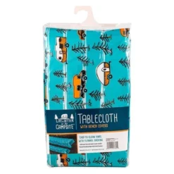 Camco® - RV And Tree Sketch Design Tablecloth With Bench Covers -Magma Store 53380 4