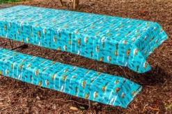 Camco® - RV And Tree Sketch Design Tablecloth With Bench Covers -Magma Store 53380 6